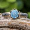 White Gold Aquamarine Engagement Ring