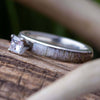 Deer Antler Wedding Band