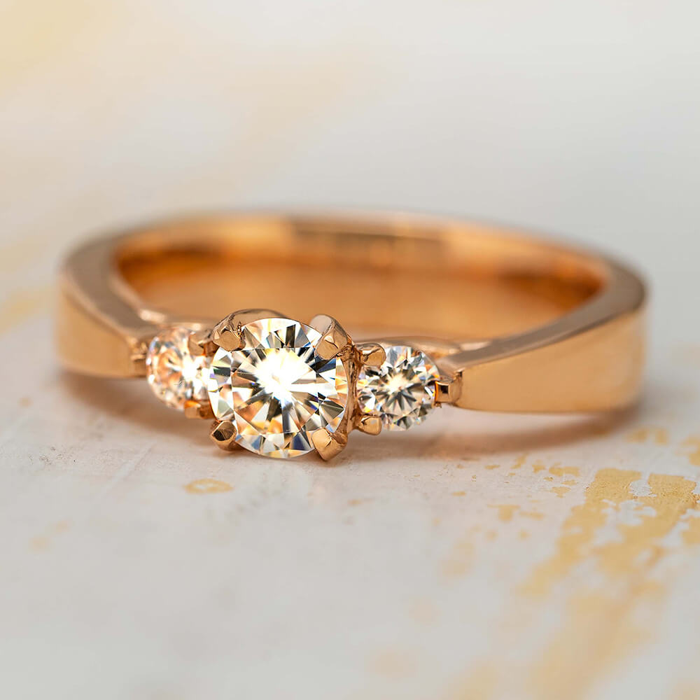 Three Stone Engagement Ring