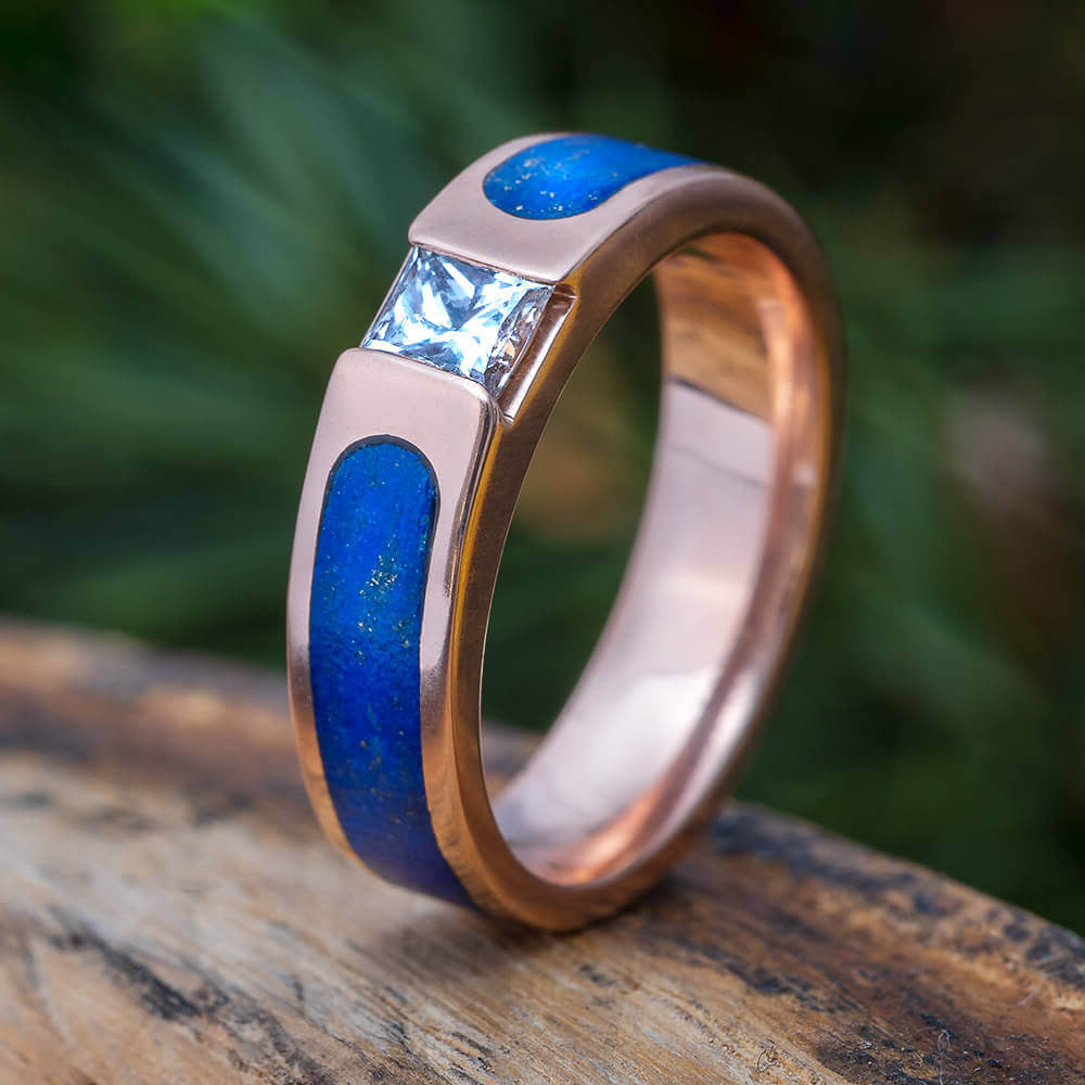 Lapis Lazuli Engagement Ring