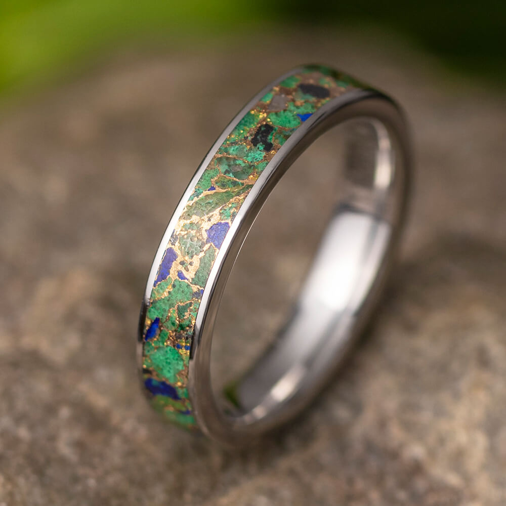 Desert Mosaic Wedding Band