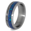 Mokume Gane and Opal Wedding Band