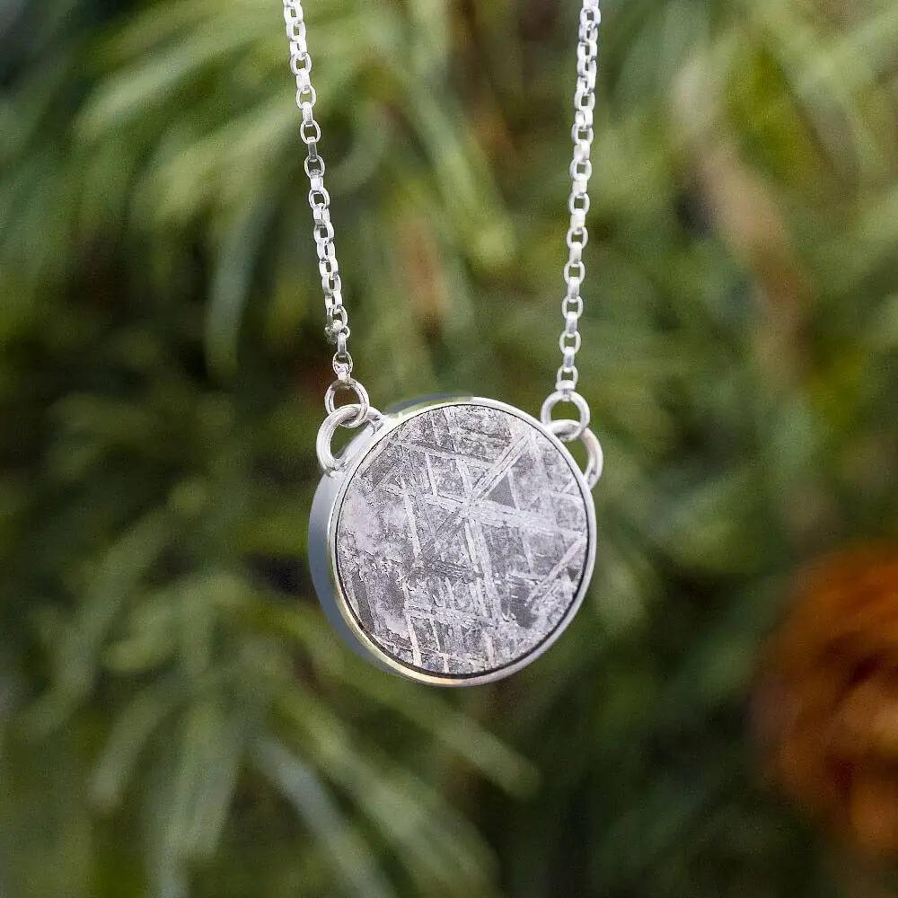 Meteorite Pendant in Sterling Silver