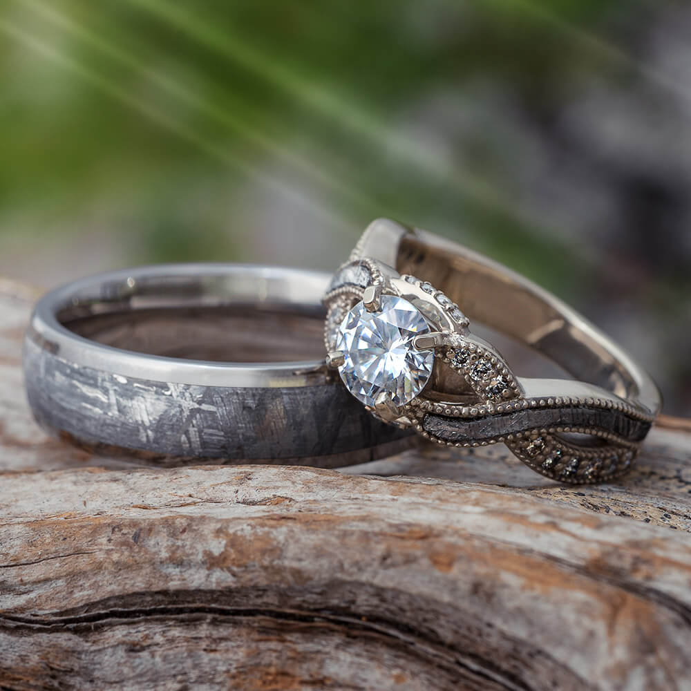Meteorite Wedding Rings