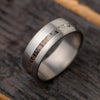 Deer Antler Men's Wedding Band In Brushed Titanium-4225 - Jewelry by Johan