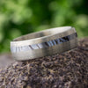 Cobaltium Mokume Gane Wedding Band, Brushed Titanium Ring-4227 - Jewelry by Johan