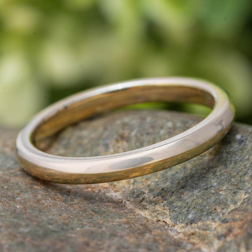 Minimalist Yellow Gold Wedding Band