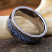 Black Deer Antler Wedding Band