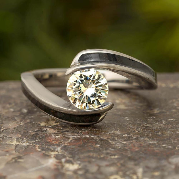 Dinosaur Bone Engagement Ring