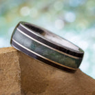 Tungsten Ring with Jade