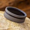 Wenge Wood Wedding Band with Sandblasted Finish-4644 - Jewelry by Johan