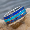 Turquoise and Lapis Wedding Band