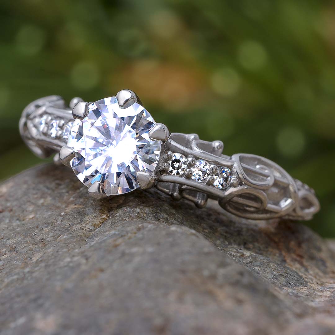 Annika - 3.06ct Pear Lab Grown Diamond Engagement Ring