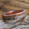Meteorite and Dino Bone Wedding Band