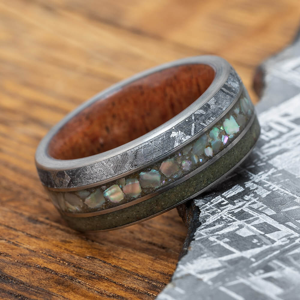 Abalone wedding deals band