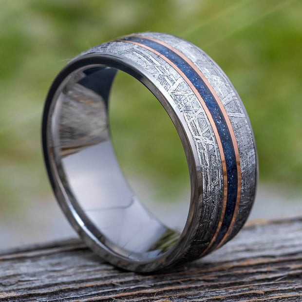 Gibeon Meteorite and Blue Goldstone