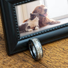 Memorial Ring in Black Ceramic