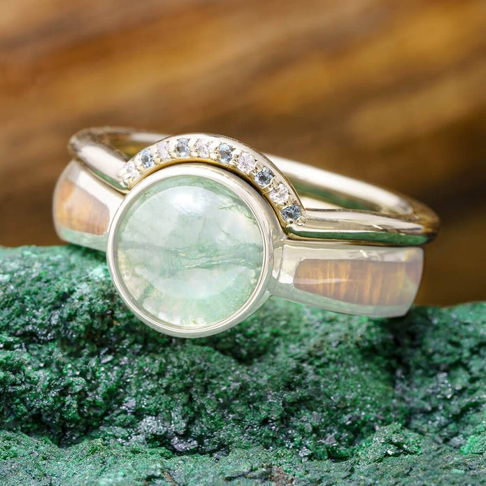 White Gold Shadow Band