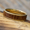 Simple Whiskey Barrel Oak Wood Men's Wedding Band - Jewelry by Johan