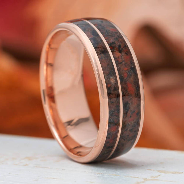 Fossil Ring in Rose Gold