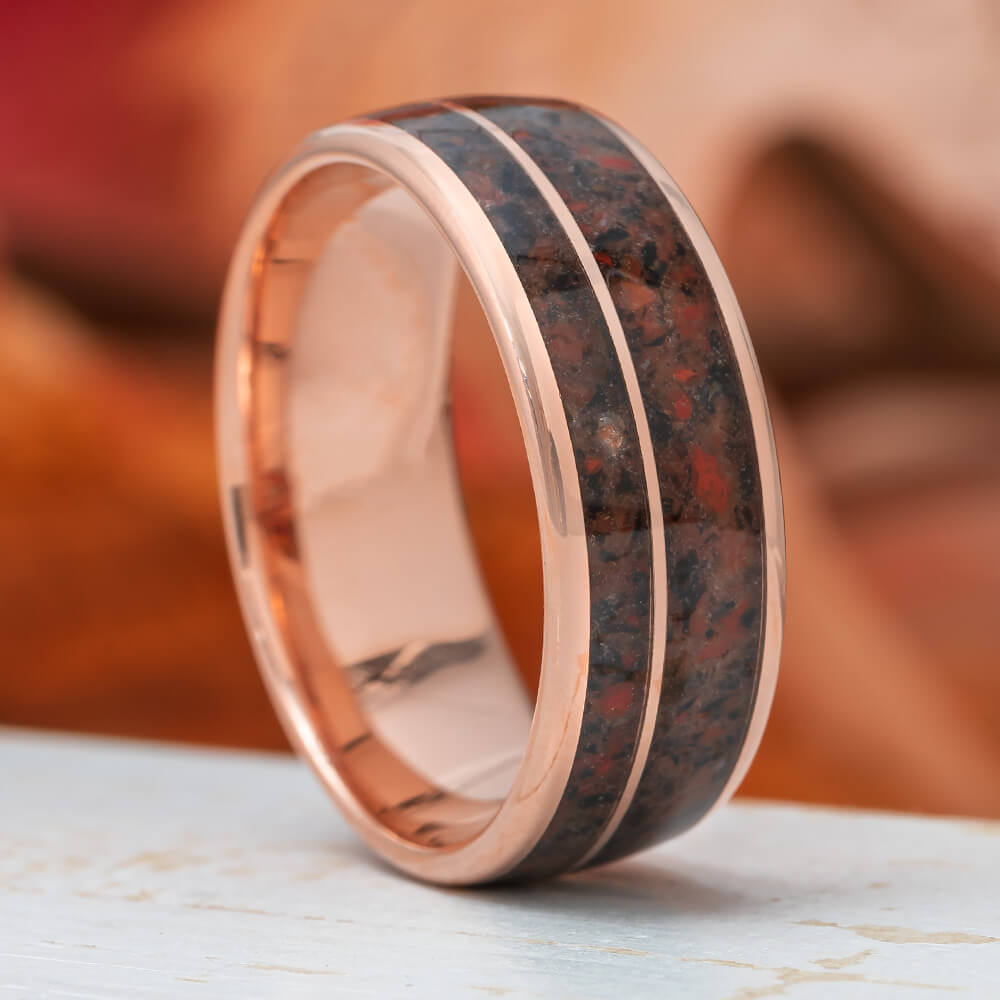Fossil Ring in Rose Gold