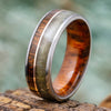 Jade Wedding Band with Wood