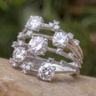Moissanite Galaxy Ring