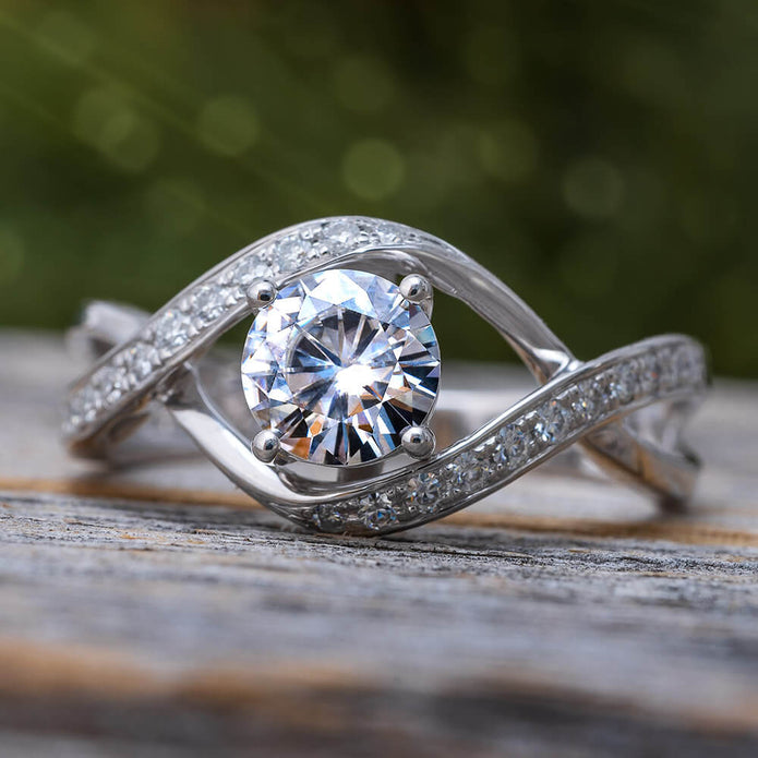 Moissanite Engagement Ring