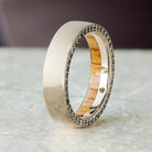 Eternity Ring with Oak Wood