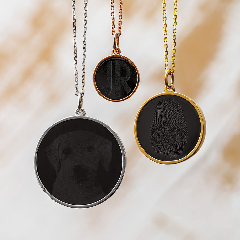Elysium Pendant Necklaces with Engraving