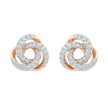 Diamond Swirl Stud Earrings - Jewelry by Johan