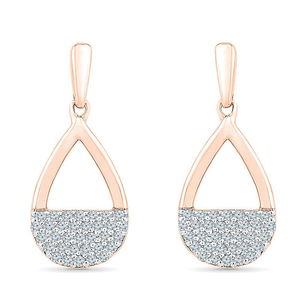 Dangling Diamond Cluster Earrings - Jewelry by Johan