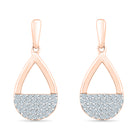 Dangling Diamond Cluster Earrings - Jewelry by Johan