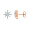 Diamond Cluster Earrings with Star Shape - Jewelry by Johan