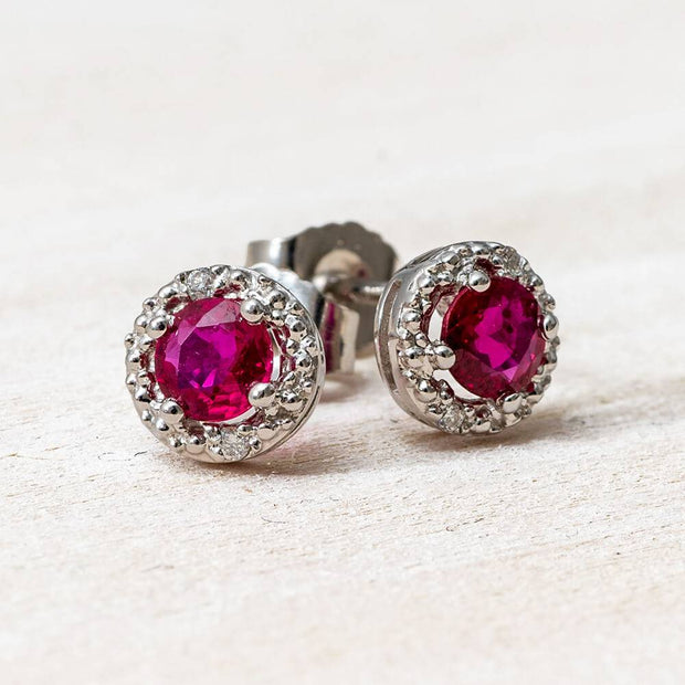 Silver Halo Earrings
