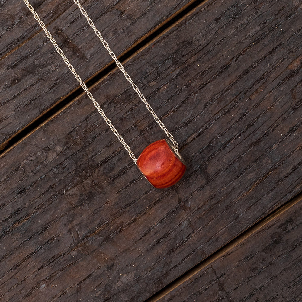 Wood Pendant made with Cocobolo Wood