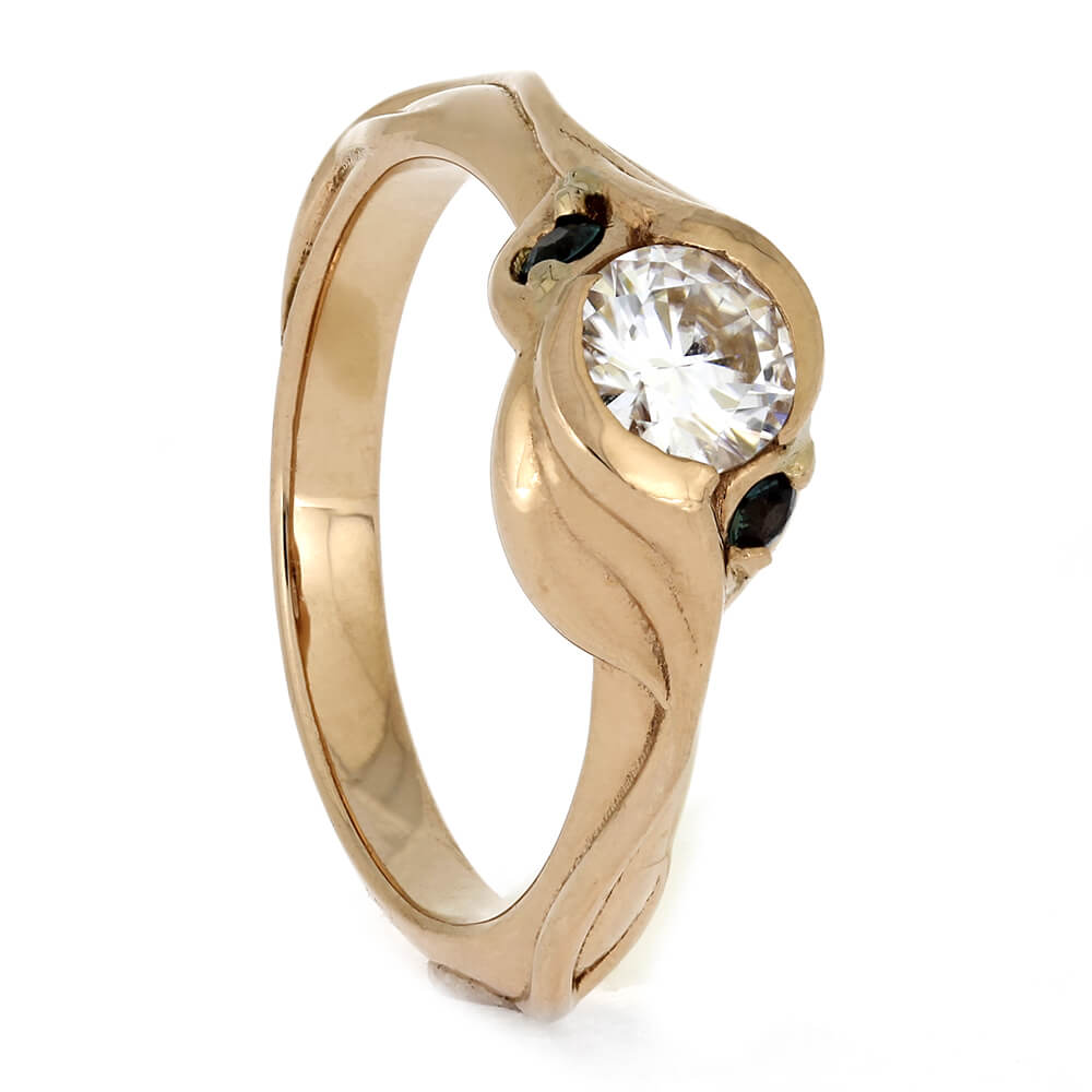 Nature Inspired Rose Gold Engagement Ring, Size 5.5-RS11276 - Jewelry by Johan