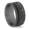 Faux Meteorite Wedding Band