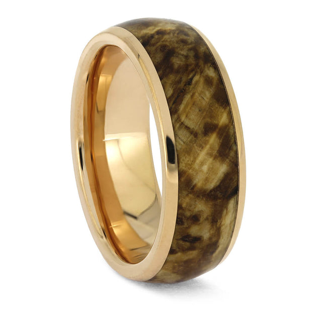Black Ash Burl Wood Wedding Band