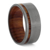 Titanium Wedding Band with Exotic Tulipwood