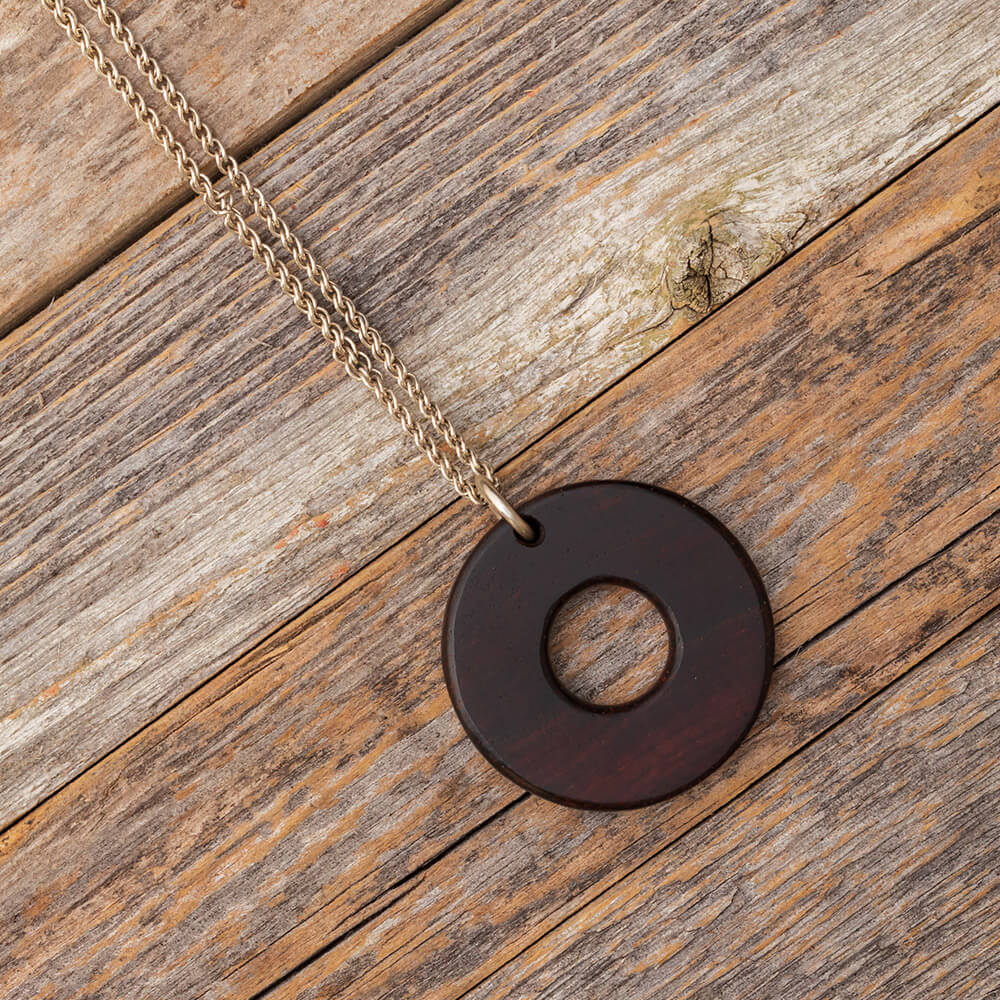 Unique Wood Pendant Made With Cocobolo Wood-RS9739 - Jewelry by Johan