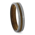 Kauri Wood Ring in Titanium