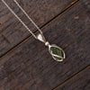 Moldavite Pendant in Sterling Silver, 18" Necklace-RSSB009 - Jewelry by Johan
