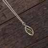 Rough Moldavite Nekclace in Sterling Silver, In Stock-RSSB89 - Jewelry by Johan
