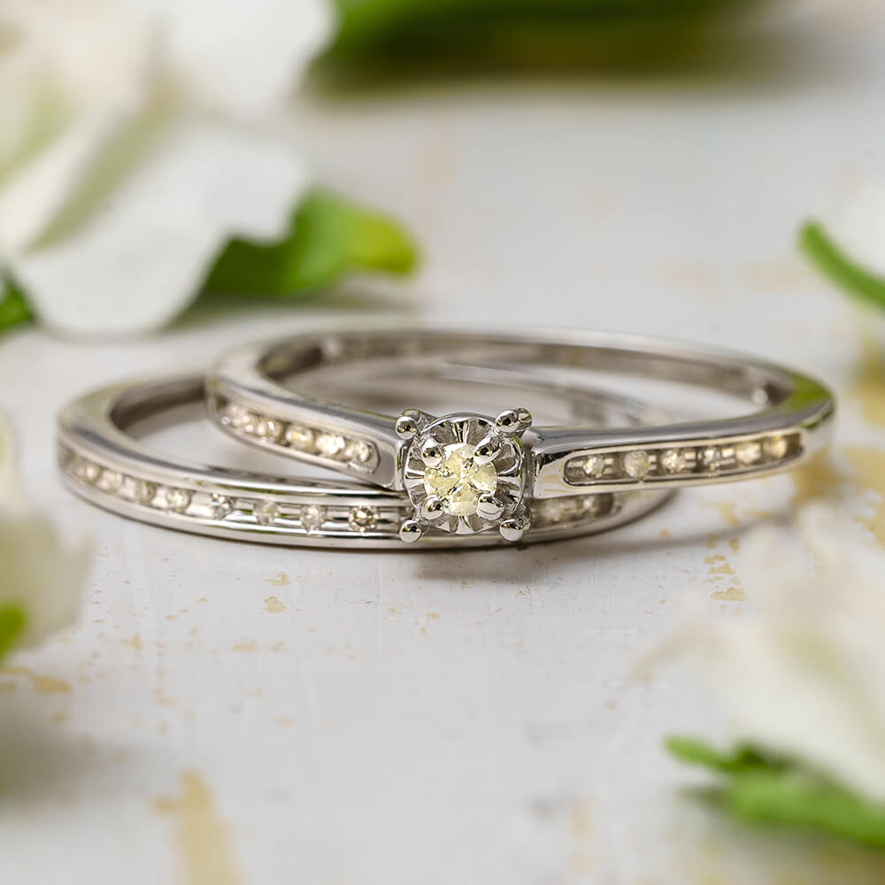 Simple diamond engagement ring | unique engagement ring | delicate eng –  NOOI JEWELRY