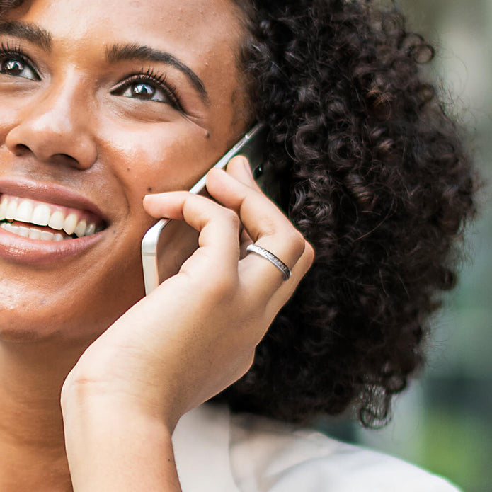 Thin Deer Antler Women's Wedding Ring, In Stock-SIG3024 - Jewelry by Johan