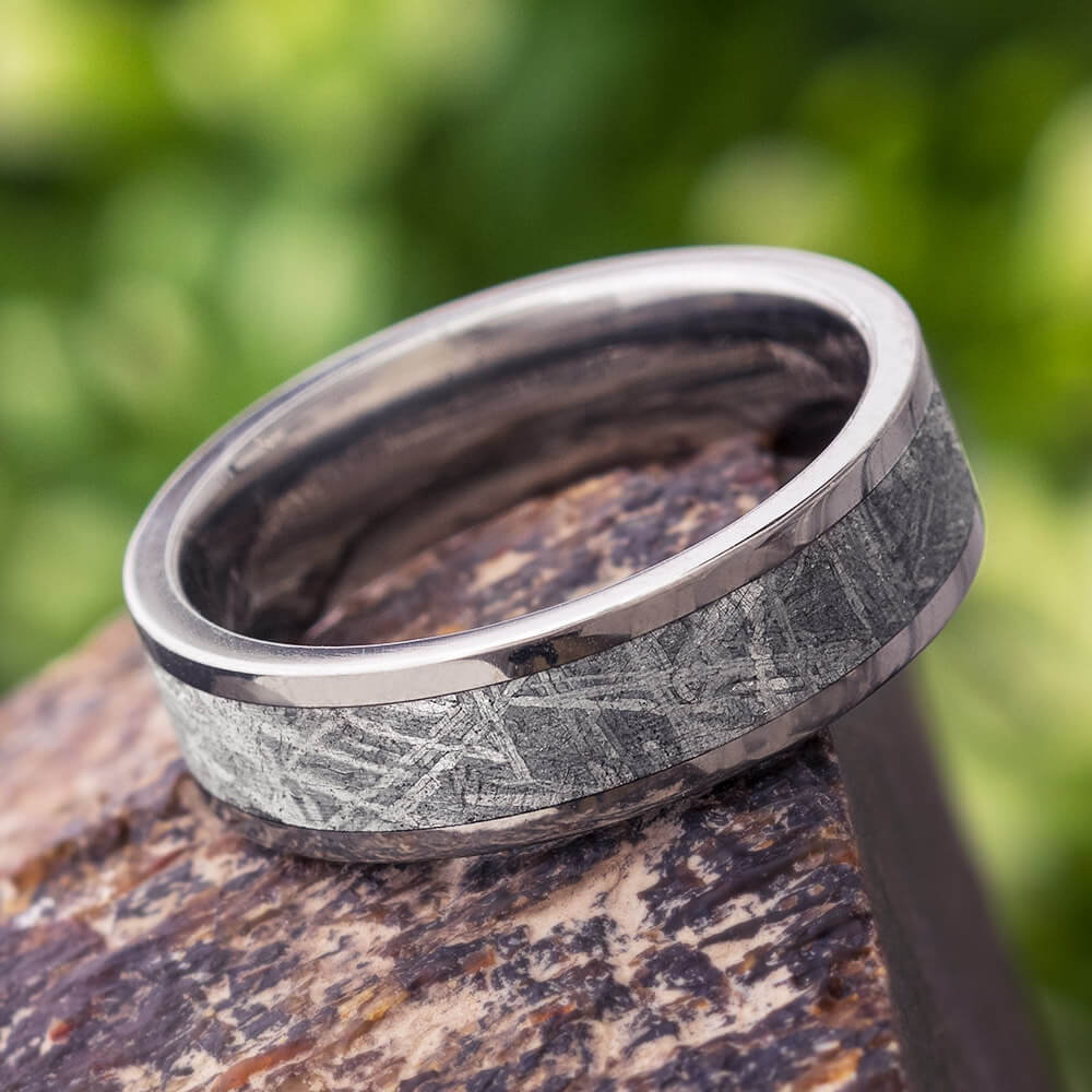 Genuine Meteorite Rings & Wedding Bands