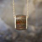 Fossil Charm Bead Necklace