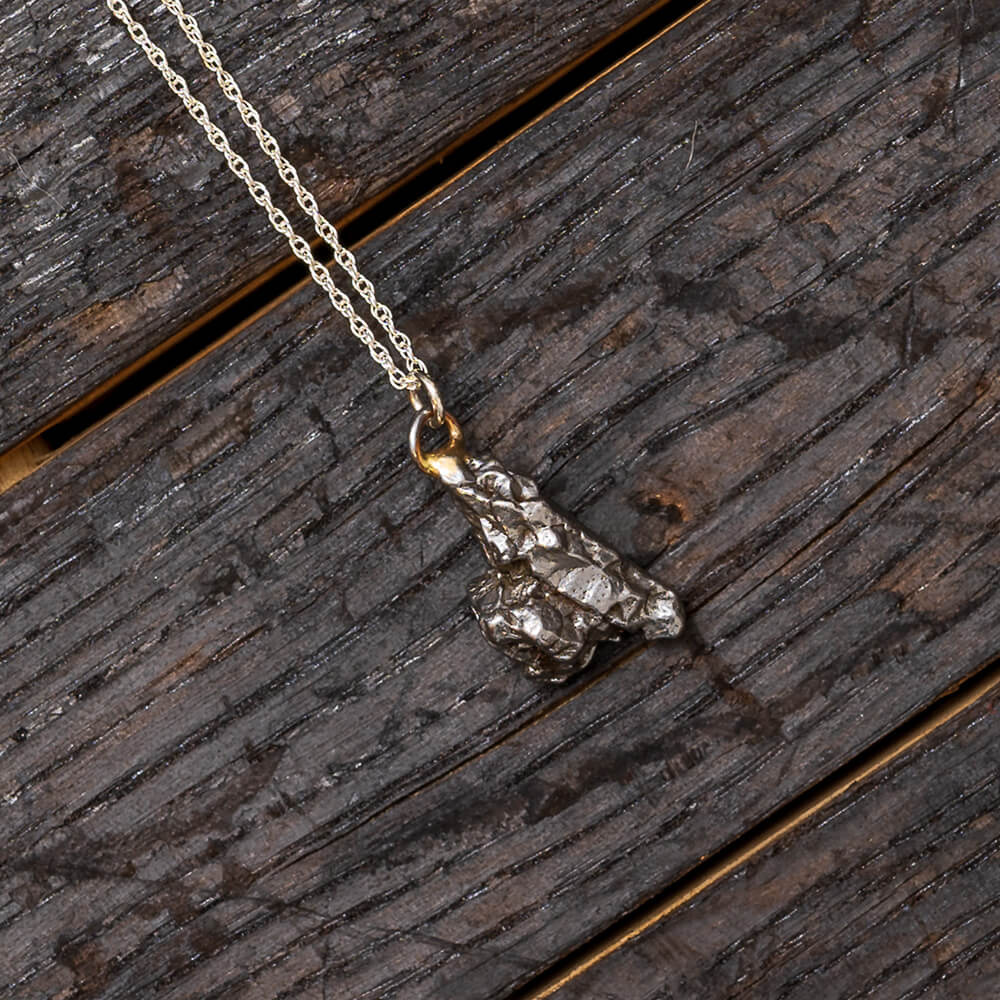 Meteorite Pendant Necklace, In Stock Gift