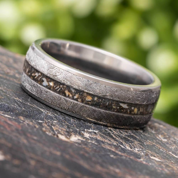 Meteorite Ring for Men